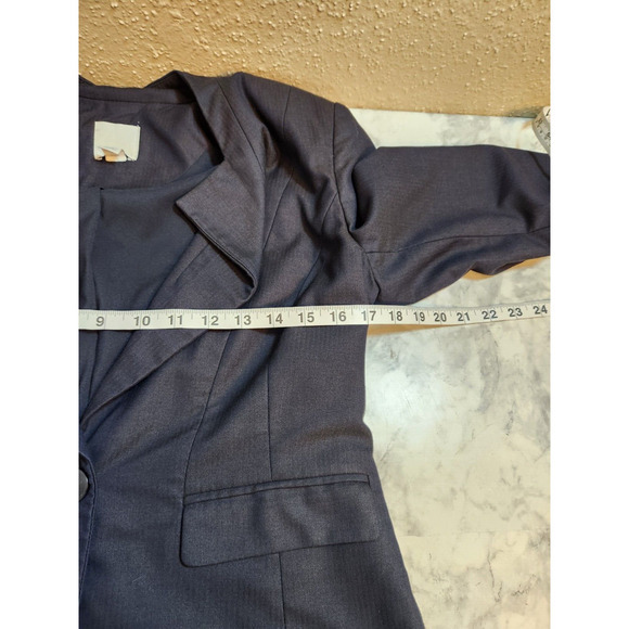 Halogen Women’s Navy Blue One Button Blazer Jacket Office Career Size 10P - Picture 5 of 7